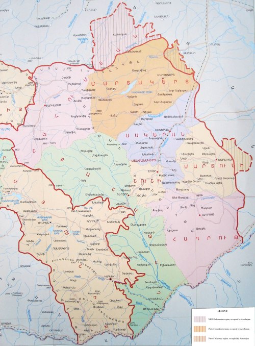 Map of Karabakh (Artsakh)